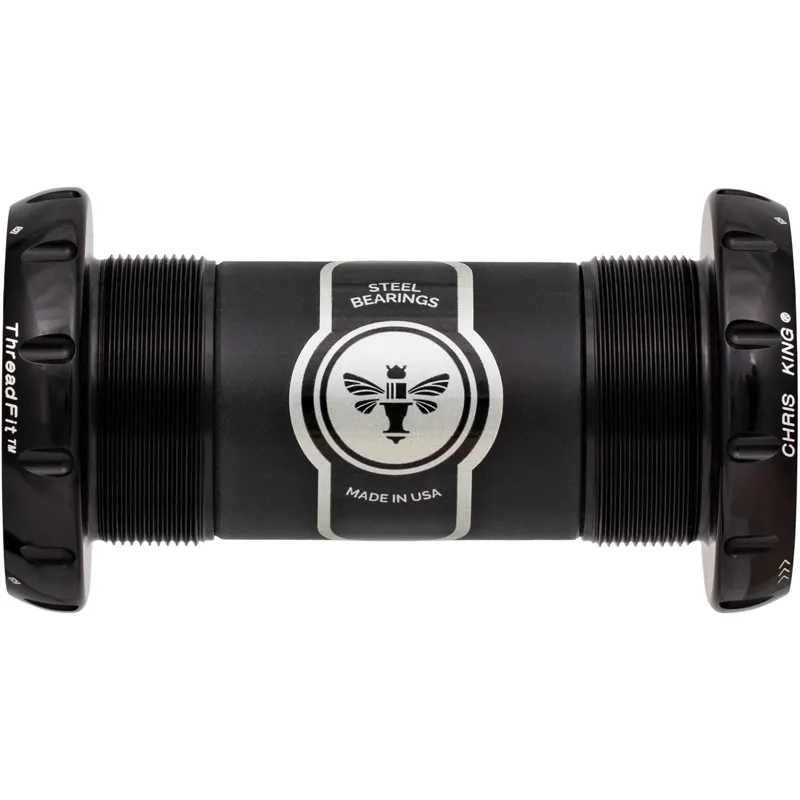 Chris King ThreadFit 30 68-73mm Ceramic Bearings Bottom Bracket in Black 